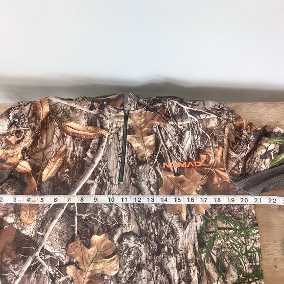 Nomad Performance Realtree Camo Pullover Long Sleeve Shirt Hunting Men Sz Small - Picture 6 of 7